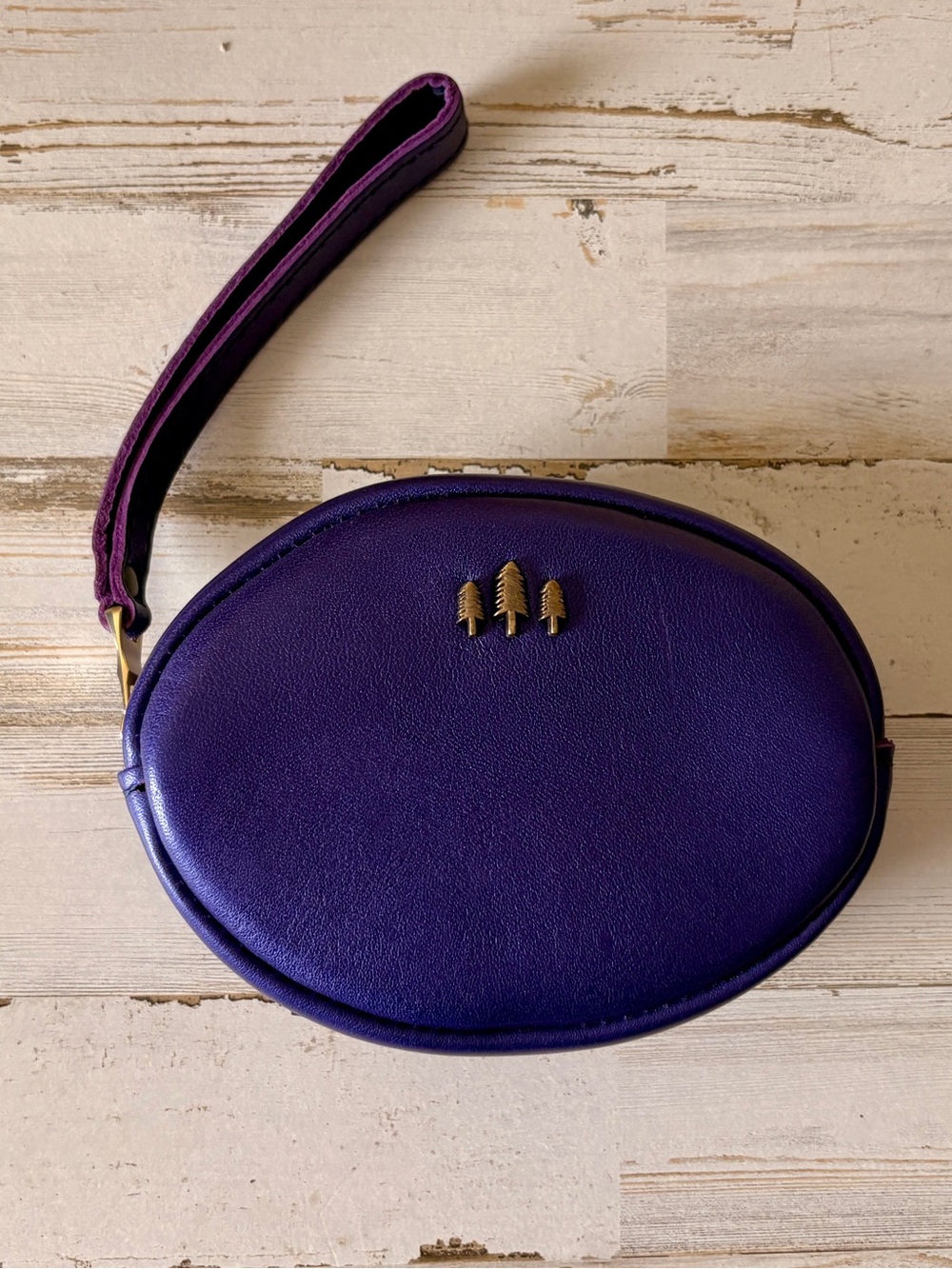 Portland leather small roswell zipper pouch